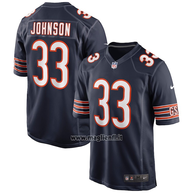 Maglia NFL Game Chicago Bears Jaylon Johnson Blu